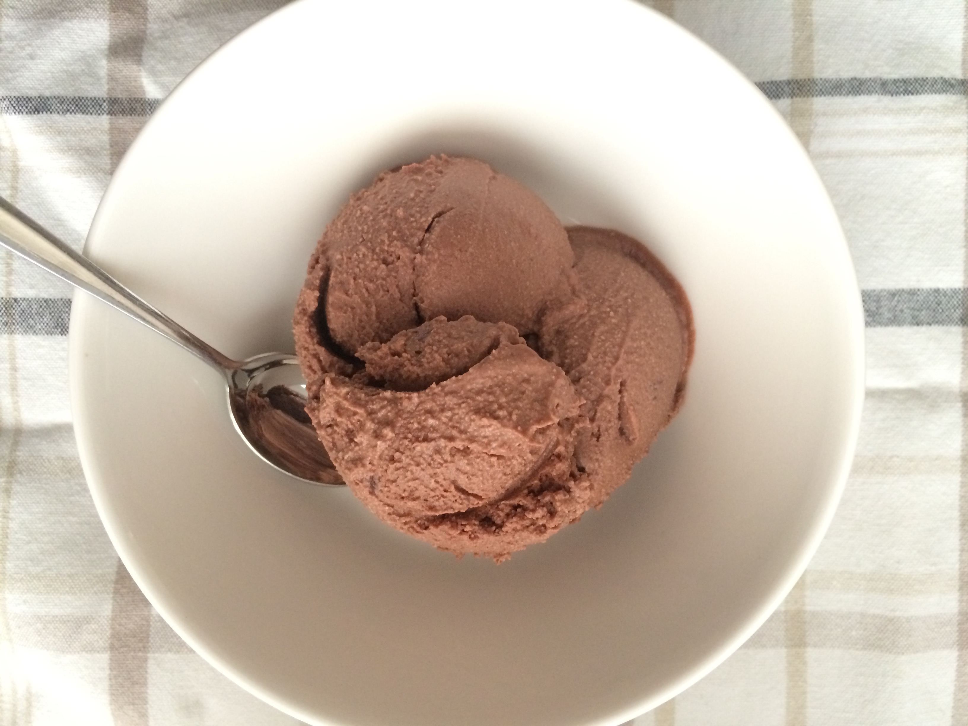 Chocolate mint-chip ice-cream