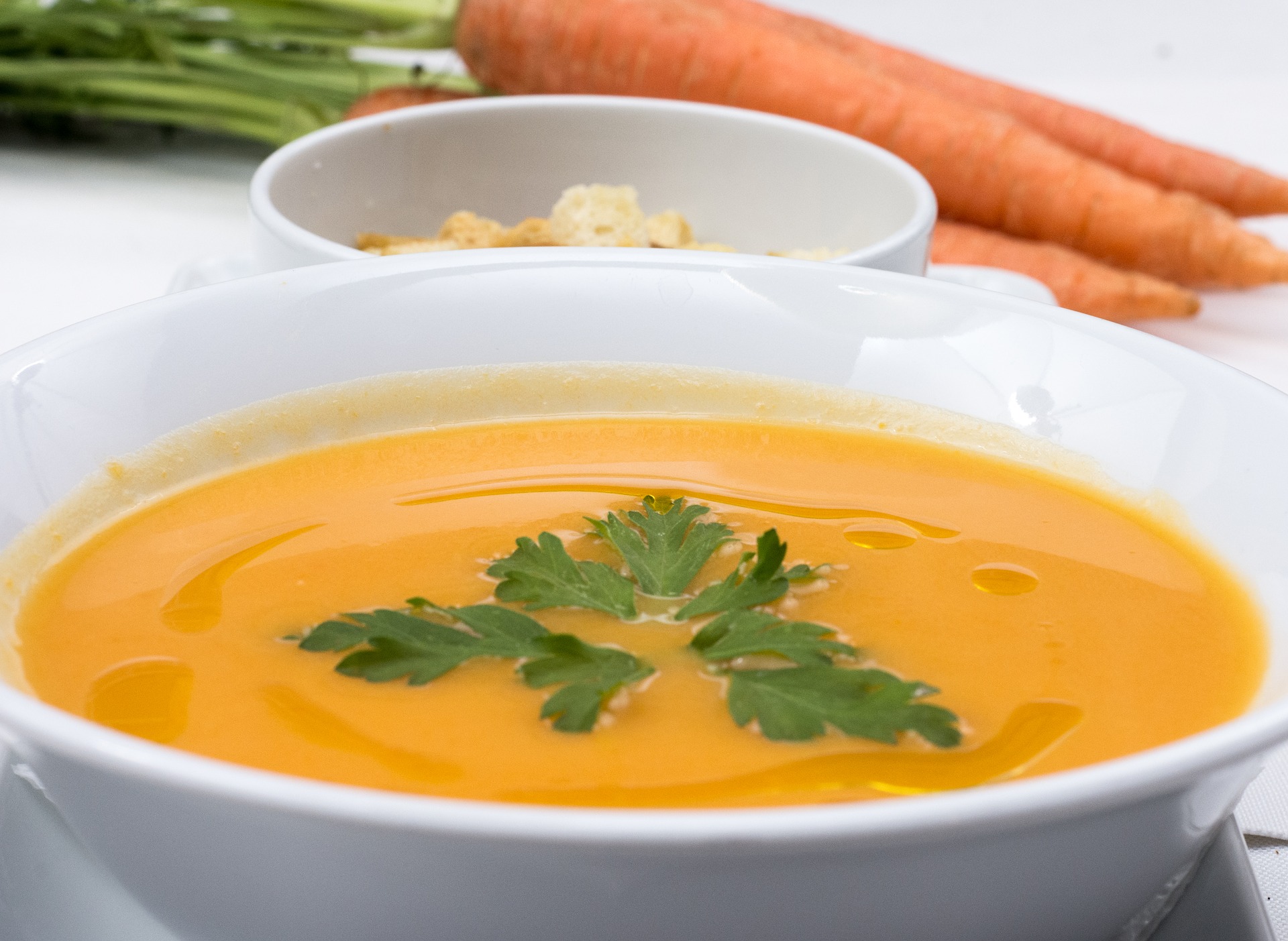 Roasted carrot & cumin soup