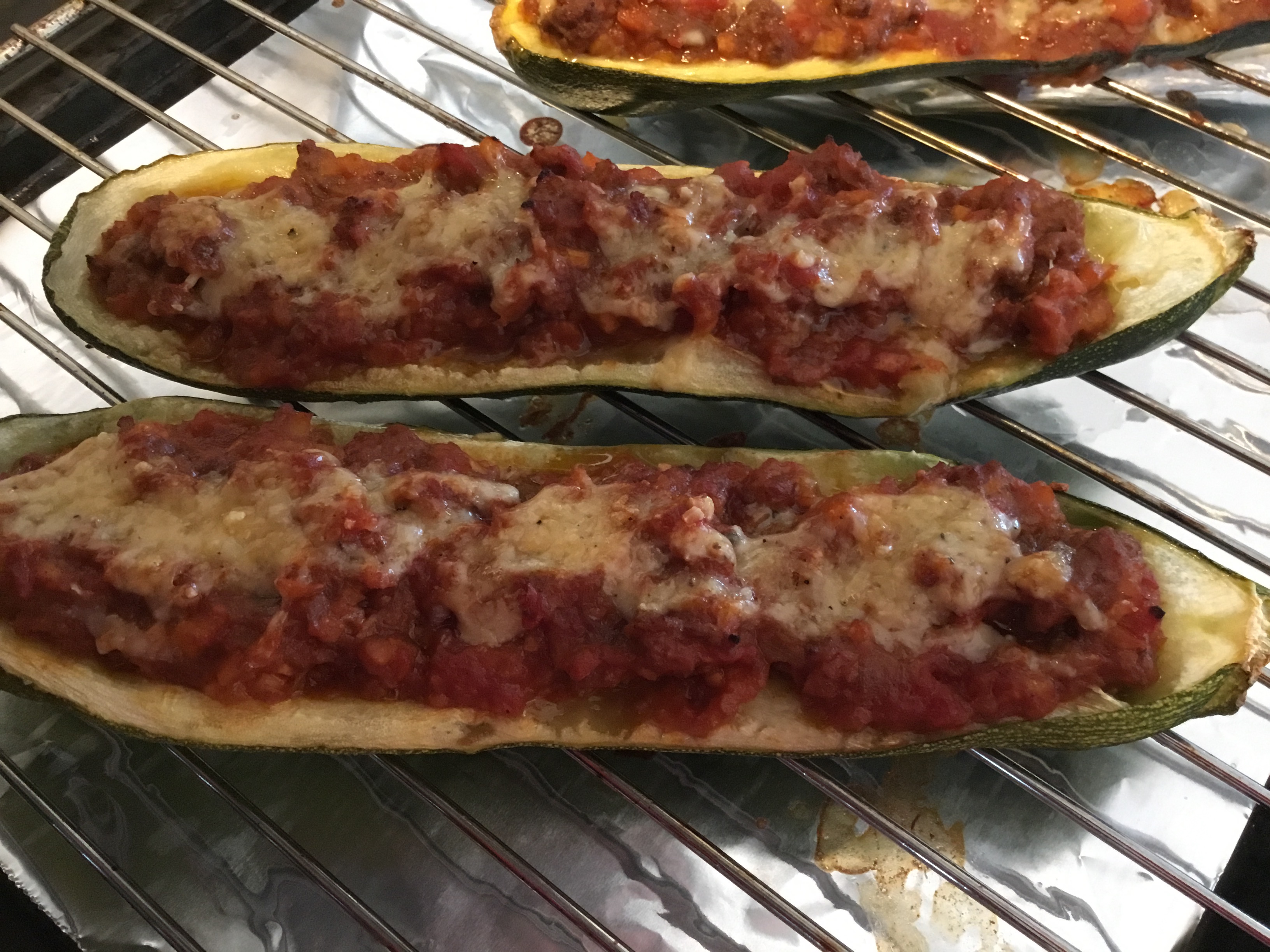 Stuffed zucchinis